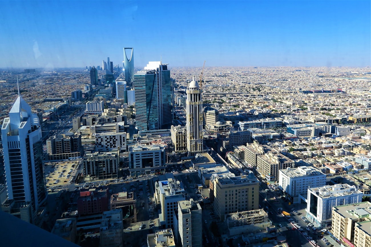 Riyadh skyline and modern Saudi architecture